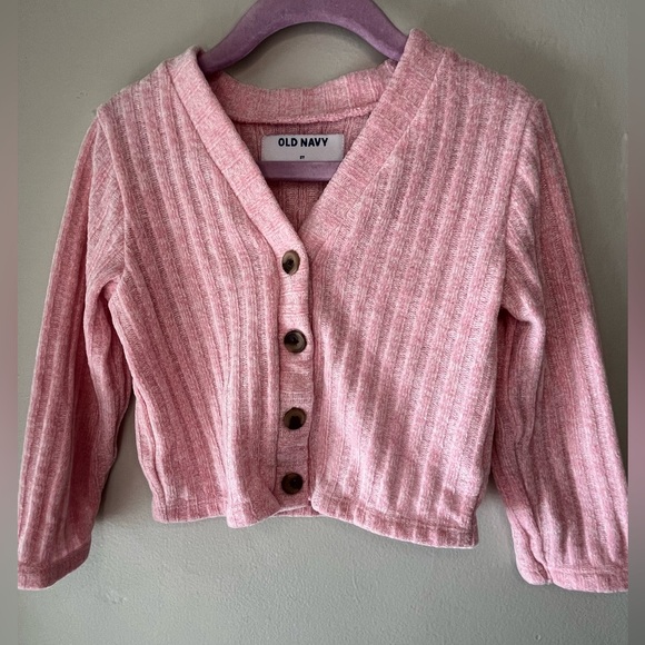 Old Navy Other - Old Navy Soft Knit Button Up Cardigan Sweater Toddler Girls Size 3T